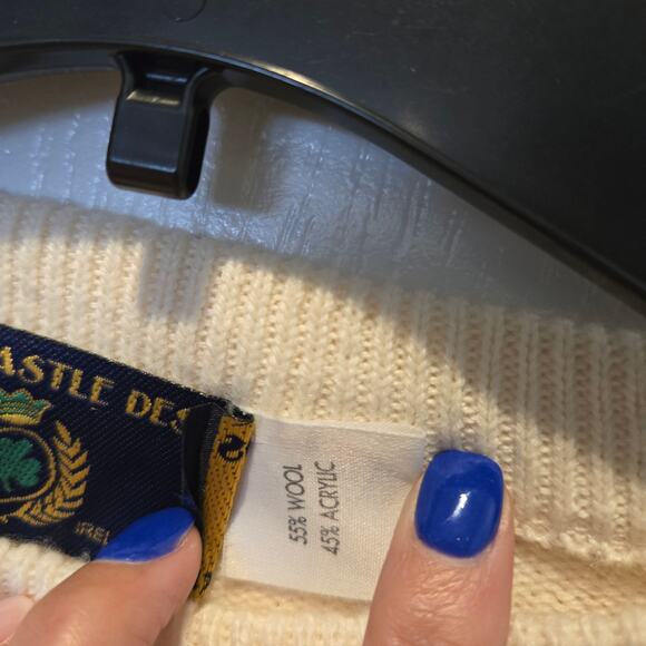 Blarney Castle Designs wool blend Irish sweater sz XXL - Picture 5 of 5